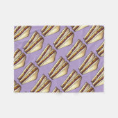 PB&Jピーナッツバター&グレープジャムジェリーサンド フリースブランケット (正面(横))