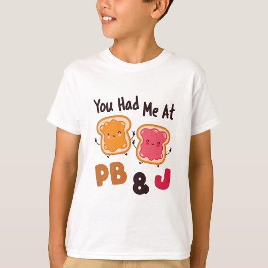 PB&Jピーナッツバター&ゼリー Tシャツ (正面)