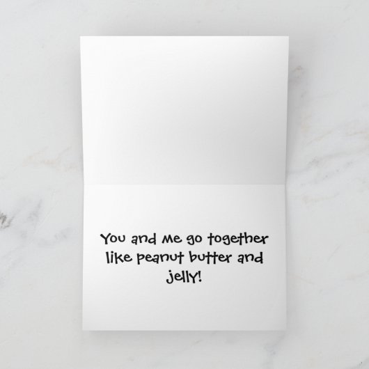 "PB&J愛"カード カード (内部)