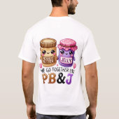 PB&J バレンタインTシャツ Tシャツ (裏面)