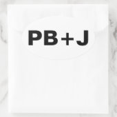 PB+J 楕円形シール (バッグ)