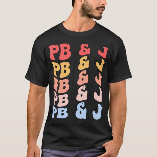 Pb J Groovyピーナッツバター及びゼリー Tシャツ (正面)