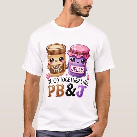 PB & JEバレンタインのTシャツ Tシャツ (正面)