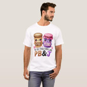 PB & JEバレンタインのTシャツ Tシャツ (正面フル)