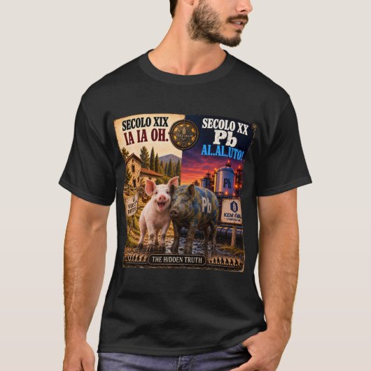 Pb Pig – The Hidden Truth Tシャツ (正面)