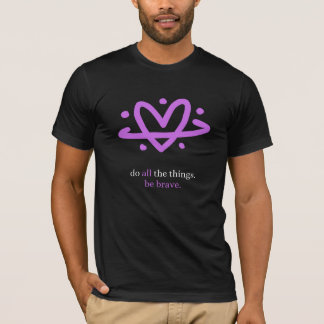 PBB: すべてのことに取り組む Tシャツ (ブラック/パープル)