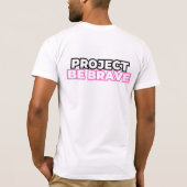 PBB: すべてのことに取り組む Tシャツ (白/ピンク) (裏面)