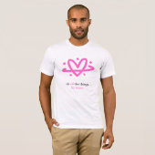 PBB: すべてのことに取り組む Tシャツ (白/ピンク) (正面フル)