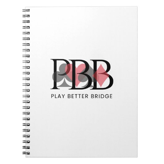 PBB ノートブック - 赤 (正面)