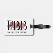 PBB ラゲッジマーク - 赤 ラゲッジタグ (裏面横)