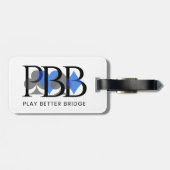 PBB ラゲッジマーク - 青 ラゲッジタグ (裏面横)
