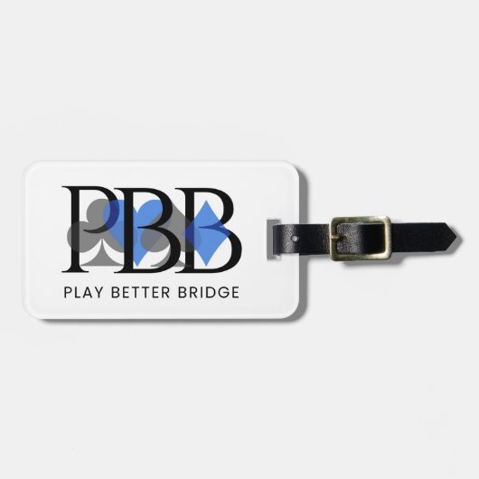 PBB Luggage Tag - Blue ラゲッジタグ (正面横)