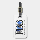 PBB Luggage Tag - Blue ラゲッジタグ (正面縦)