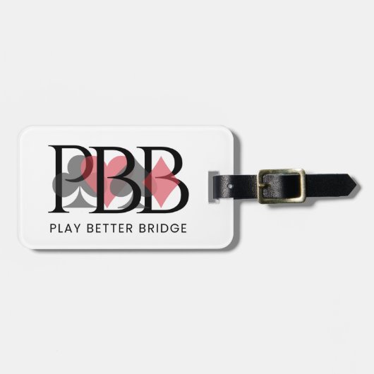 PBB Luggage Tag - Red ラゲッジタグ (正面横)