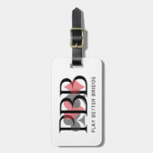 PBB Luggage Tag - Red ラゲッジタグ (正面縦)