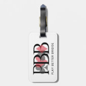 PBB Luggage Tag - Red ラゲッジタグ (裏面縦)