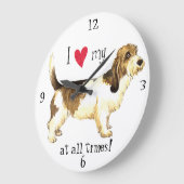 PBGVが大好き ラージ壁時計 (傾斜)