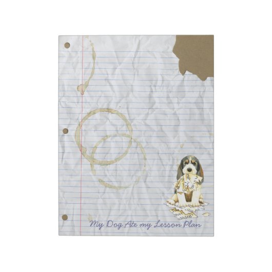 PBGVのレッス食べンプラン ノートパッド (回転)