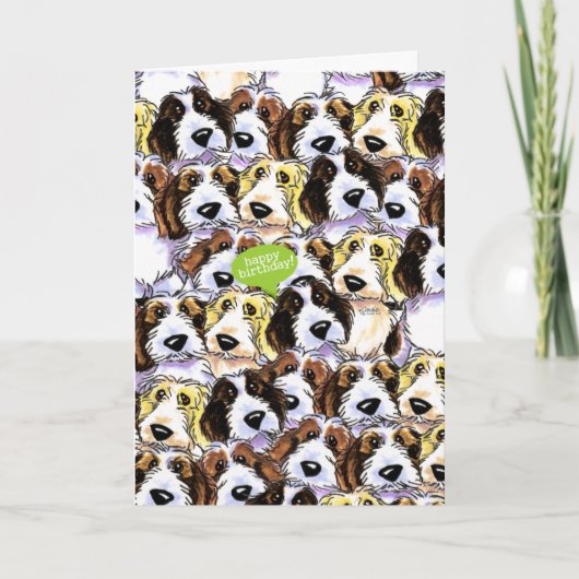 PBGVドッグスおもしろい誕生日 カード (正面)