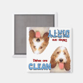PBGV愛犬家食洗機磁石 マグネット (正面/裏面)