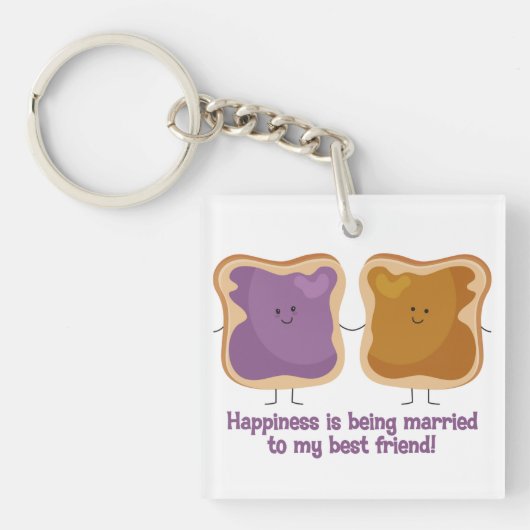 PBJの結婚したな親友 キーホルダー (正面)