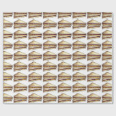 PBJピーナッツバターとゼリーサンドイッチサンドイッチ ラッピングペーパー (フラット)