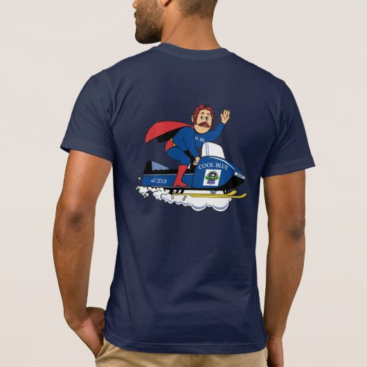 PBR スノーモービル ガイ TEAM Tシャツ (裏面)