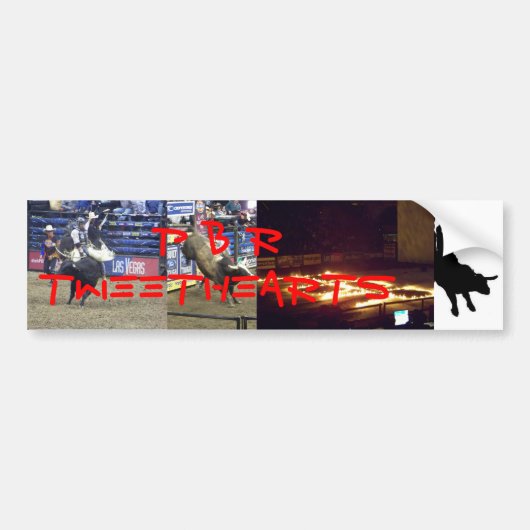 PBR Tweethearts バンパーステッカー (正面)