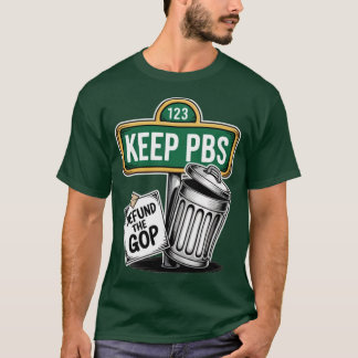 PBSを救え (3) Tシャツ