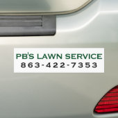 PB's Lawn Serviceバンパーステッカー バンパーステッカー (車上)