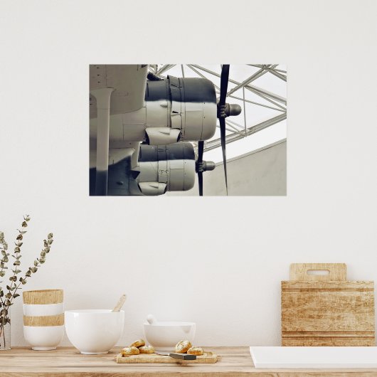 PBY-5Aカタリナ第2次世界大戦水陸両用航空機カンソ ポスター (キッチン)