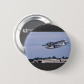 PBY、5A Catalinaの第二次世界大戦の下検分のflyi 缶バッジ (正面&裏面)