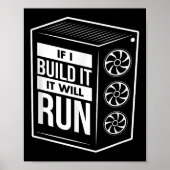 Pcおもしろい Builderシャツ – Computer Builder & Pc ポスター (正面)