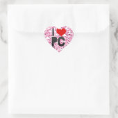 PCが大好き ハートシール (バッグ)