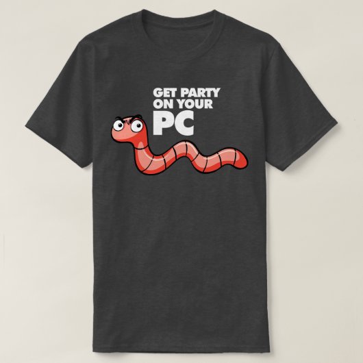 PCでパーティーを取得する Tシャツ (デザイン正面)