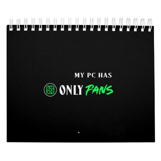 PCにファンしかない カレンダー (カバー)