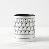 PCのキーボードのマグ マグカップ (中央)
