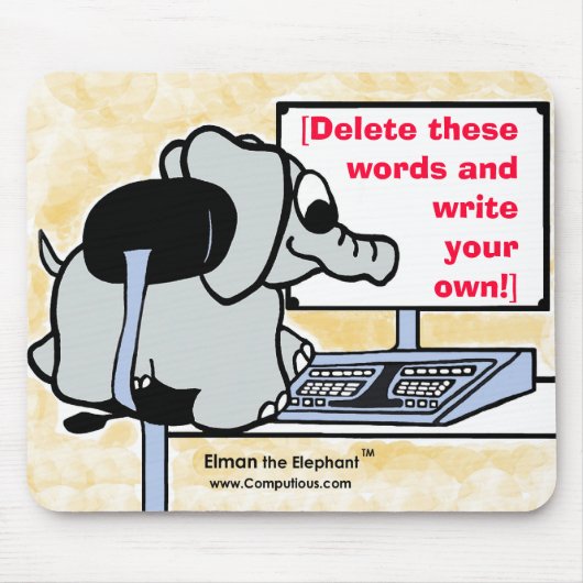 PCのPachydermのマウスパッド マウスパッド (正面)