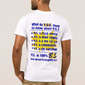 PCは100% B.S.です Tシャツ (裏面)
