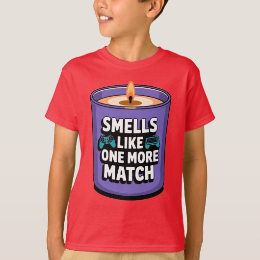PcゲーマーへのギフトキャンドルTシャツ ゲーマーユーモアTee Tシャツ (正面)