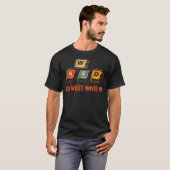 PcゲーマーWASDキーボードキー 私を動かすもの Tシャツ (正面フル)