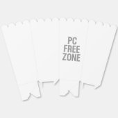 PCフリーゾーン 白いポップコーン箱 フェイバーボックス (見開き)