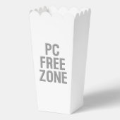 PCフリーゾーン 白いポップコーン箱 フェイバーボックス (正面)