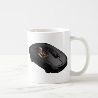 PCマウスカークリック:スーパーカーのスピードで コーヒーマグカップ