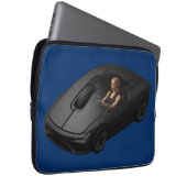 PCマウスカークリック：スーパーカーのスピードで ラップトップスリーブ (正面右)