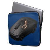 PCマウスカークリック：スーパーカーのスピードで ラップトップスリーブ (正面左)