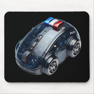 PCマウスカー:パトカー マウスパッド