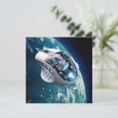 PCマウス-宇宙船: 地球軌道をクリック。 招待状 (スタンド正面)