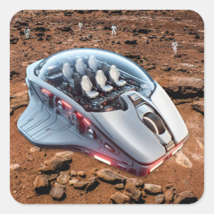 PCマウス – 宇宙船:火星をスクロール – Mission 01. スクエアシール