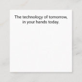 PCマウス – 宇宙船：火星をスクロール – Mission 01. スクエア名刺 (裏面)